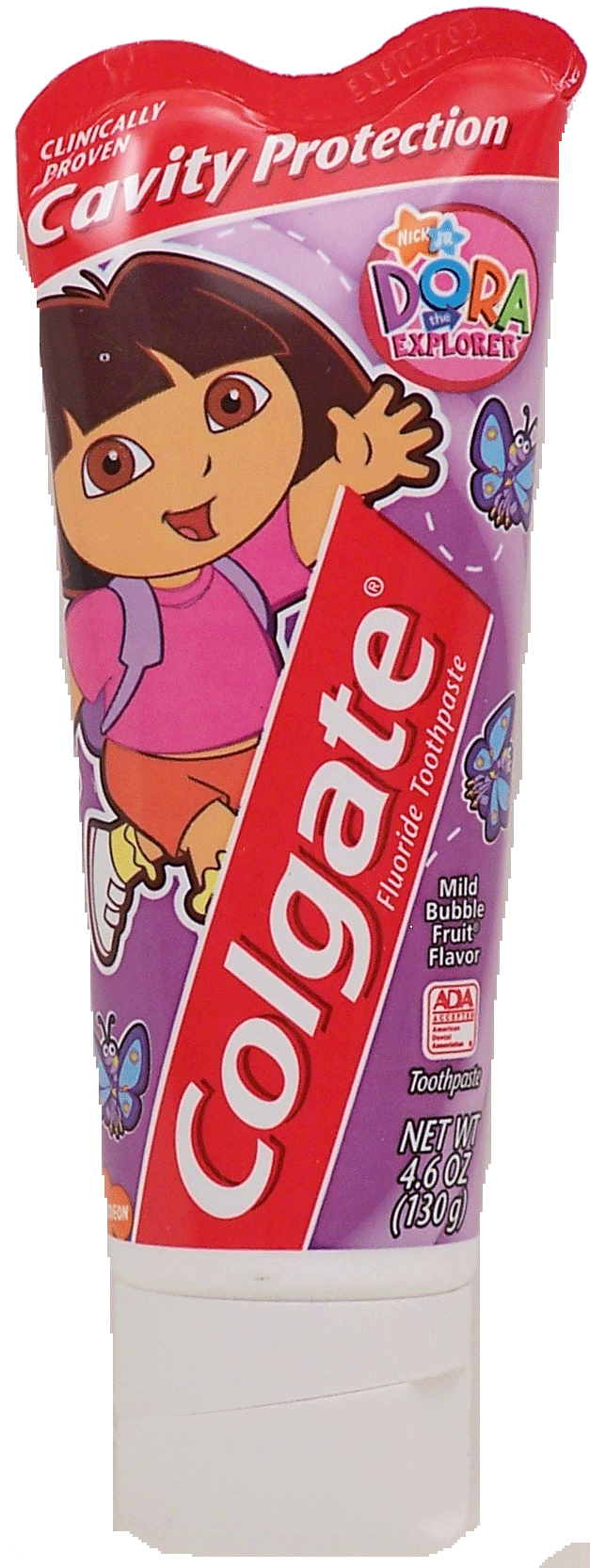 Colgate&nbsp;Dora the Explorer&nbsp;children's fluoride toothpaste, mild bubble gum fruit flavor Full-Size Picture